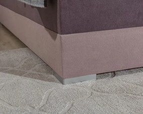 Posteľ Boxspring Damasia 200 x 180, sivá / modrá (DMS 09)