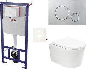 Závesný WC set do ľahkých stien / predstenová SAT BREVIS SIKOSSBRTOR71K