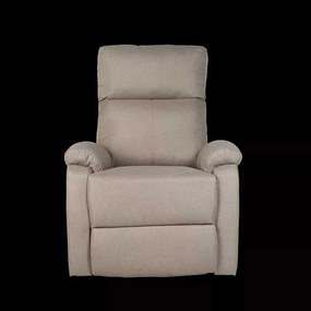 LuxuryForm DESIGN Televízne kreslo CARLOS s polohovaním - béžové