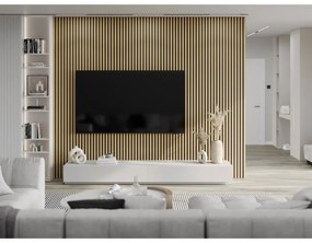 Mexen Lam-B, akustické stenové lamely 275 × 30 cm, HDF doska 4 mm, technická dyha, dub zlatistý, 275307-3015-003