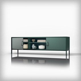 RTV skrinka XL ROSARIA 1700 x 400 x 500, fľaškovozelená