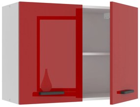 Kuchynská skrinka Belini Premium Full Version horná 80 cm červený lesk