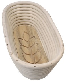 Home Elements Ošatka oválna s dreveným dnom Klas 26 x 13 x 9 cm