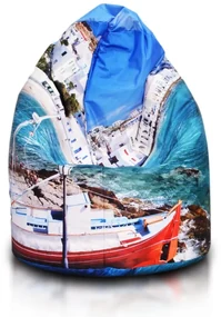 INTERMEDIC Sedací vak Sako modern DG13 – motív Loď, 300 L, polyester