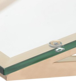 Lavička Flavio rose gold 130 x 70 x 41 cm