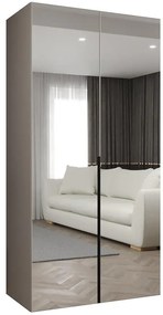 Skriňa Alicante III 100 kašmír/čierna