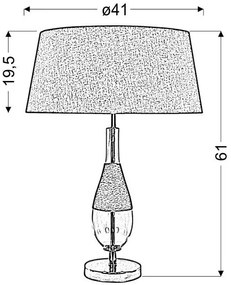 Candellux ECO 1 Cone Stolná lampa 41X61 1X60W E27 41-21489