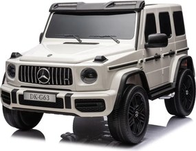 LEAN CARS Elektrické autíčko Mercedes G63 XXL biele 4x4 24V