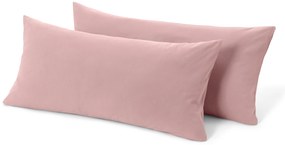 Džersejové obliečky na vankúš, 2 ks, ružové