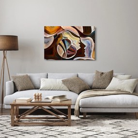 Obraz - Abstrakcia hláv (90x60 cm)
