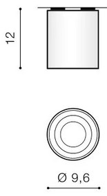 Azzardo AZ0858 - Stropné svietidlo BROSS 1xGU10/50W/230V