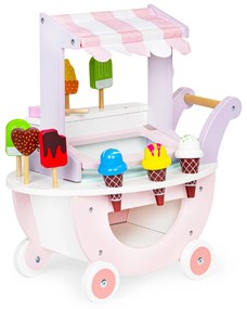 Drevený vozík na zmrzlinu pre deti shop 12 el ECOTOYS