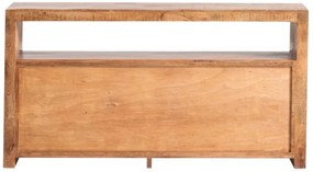 furniture-nabytek.cz - Masívna komoda County z mangového dreva, lakovaná, hnedá – 160×45×85 cm