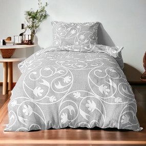 Bavlnené obliečky ARZA GREY 4-dielna sada 140x200 cm