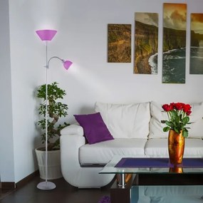 Rabalux 4020 - Stojacia lampa ACTION 1xE27/100W+E14/25W