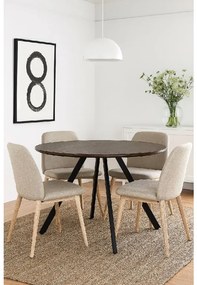 Noela Okrúhly jedálenský stôl v dekore hnedého dreva GYRUS 120