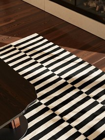 Hanse Home, Kusový koberec Vika 106207 Black White, 160x230, čiernobiela, obývacia izba