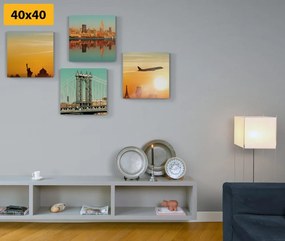 Set obrazov cesta do New Yorku Varianta: 4x 40x40