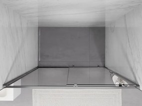 Mexen Exo, posuvné sprchové dvere, 170 cm, transparentné sklo, chróm, 8151-170-000-01-00