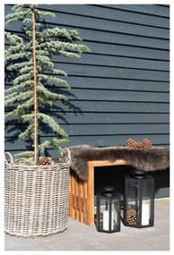 Záhradná lavica z tíkového dreva House Nordic Benidorm, 90 x 30 cm