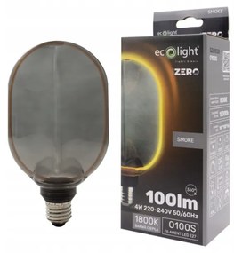ECOLIGHT Dekoratívna LED žiarovka E27 4W 100lm O100 - rada ZERO