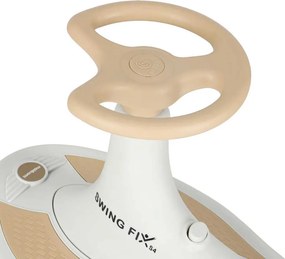 KIK Gravitačná jazda Swing Fix S4, 76 cm, béžová, LED kolesá a hudba
