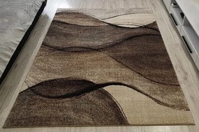 HU Béžovo-hnedý moderný koberec Rio 443-Cream-Beij Rozmer: 60x100 cm
