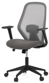 Autronic BONTEC Kancelárska stolička, hojdací mechanizmus, čierna sieťovina, KA-V3149 BK Farba: Šedá