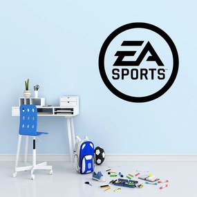 Veselá Stena Samolepka na stenu na stenu EA Sports Farba: čierna