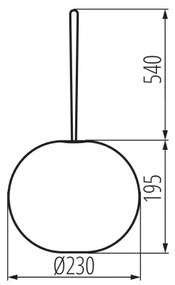 Kanlux 38032 - LED Vonkajšie nabíjacie závesné svietidlo STONO LED/1W/3000 mAh IP54