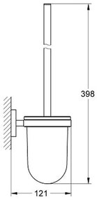 GROHE Essentials - Súprava na čistenie toalety, chróm 40374001