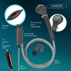InternetovaZahrada Kempingová sprcha 12V