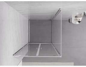 Mexen Exo, sprchovací kút s krídlovými dverami 80 x 80 cm, 6mm číre sklo, chrómový profil, 8182-080-080-01-00