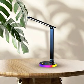 LED RGBW Stolná lampa BRUNO LED/5W/5V 3000/4500/6000K čierna