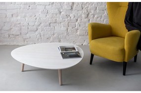 Biely konferenčný stolík z jaseňového dreva Ragaba Contrast Pick