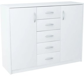 Komoda JULIA K12D5 Grafit/dub wotan