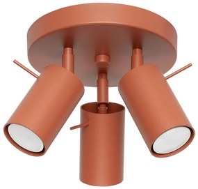 Sollux SL.1509 - Bodové svietidlo RING 3xGU10/10W/230V červená