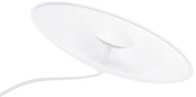 Biele LED závesné svietidlo s kovovým tienidlom Lund – Candellux Lighting