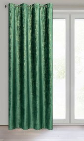 ZATEMŇOVACÍ ZÁVES NA KRÚŽKOCH MARSALA 140X250 CM TMAVOZELENÁ