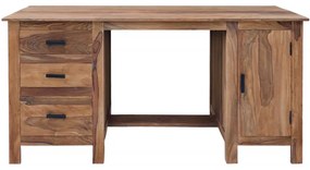 Písací stôl Rami 160x76x80 indický masív palisander Svetlomedová