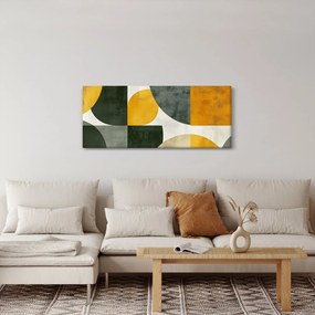 Obraz - Abstrakcia v olivovej farbe (120x50 cm)