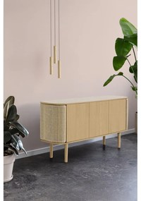 Nízka komoda v dekore duba v prírodnej farbe 150x75 cm Treasures – UMAGE