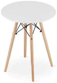 Jedálenský stôl TODI 60 cm - buk/biela