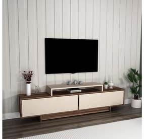 TV stolík/skrinka Grasias (orech + béžová). Akcia -19%. Vlastná spoľahlivá doprava až k Vám domov. 1107675