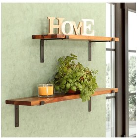 Polica na stenu s konzolou Lena 125 cm PALISANDER