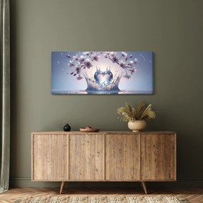 Obraz - Diamantové srdce (120x50 cm)