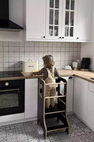 Učiaca veža Montessori pre deti čierna