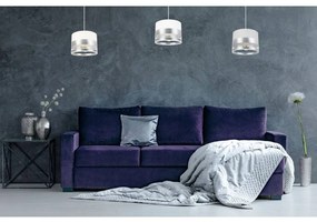 Závesné svietidlo Intense Chrome, 1x textilné tienidlo (výber zo 6 farieb), (výber z 3 farieb konštrukcie)