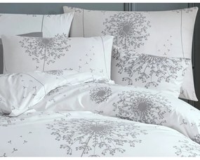 BedTex Bavlnené povlečení Pampeliška šedá, 220 x200 cm, 2 ks 70 x 90 cm