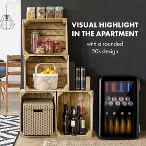 Klarstein PopLife, chladnička na nápoje, chladnička, 70 l, 0-10°C, retro dizajn, LED